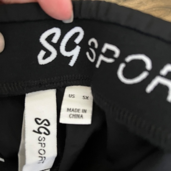 NWOT SG Susan Graver Sport Black Track Pants 5X - Picture 5 of 10
